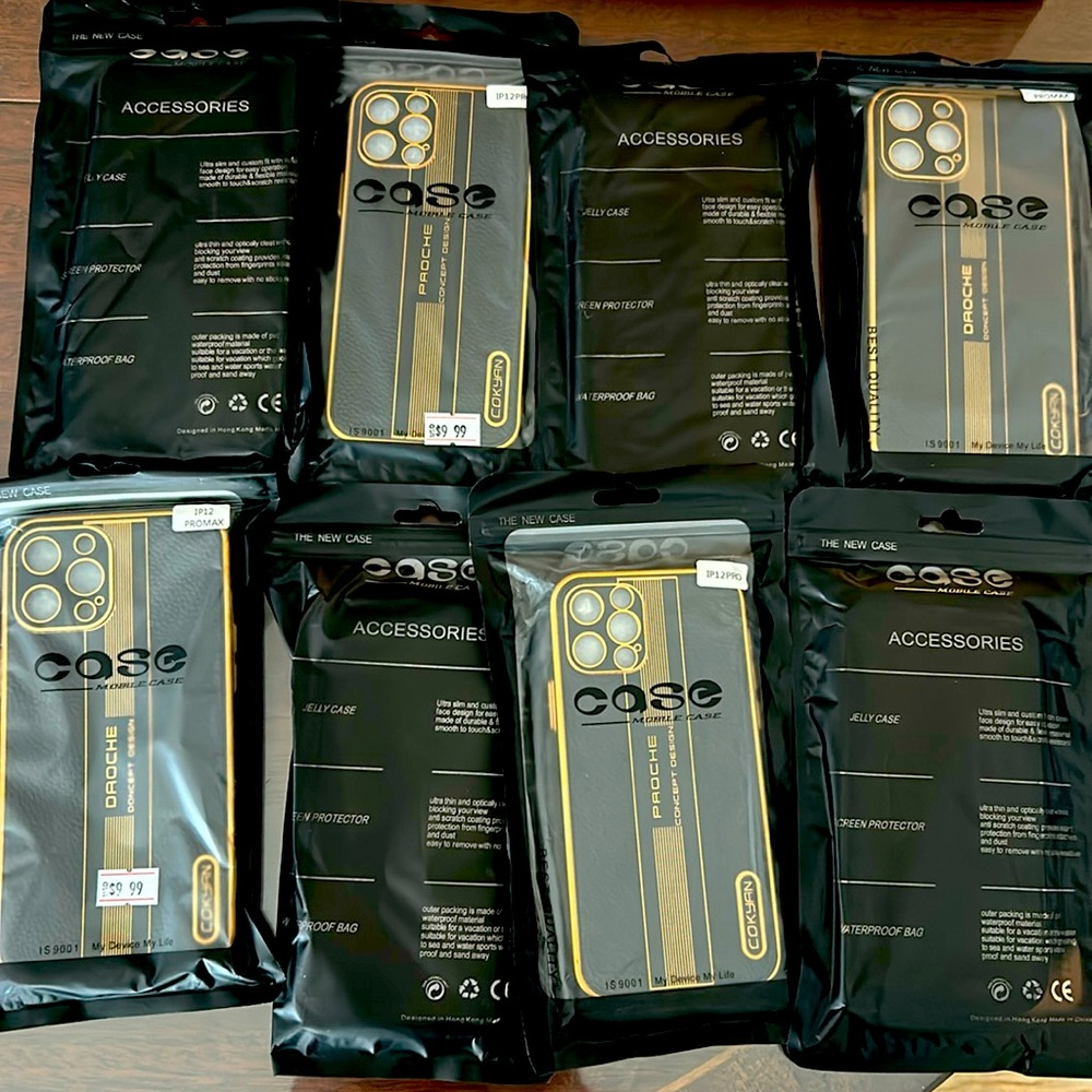 iPhone 12 Pro Max case with screen protector and jelly inside